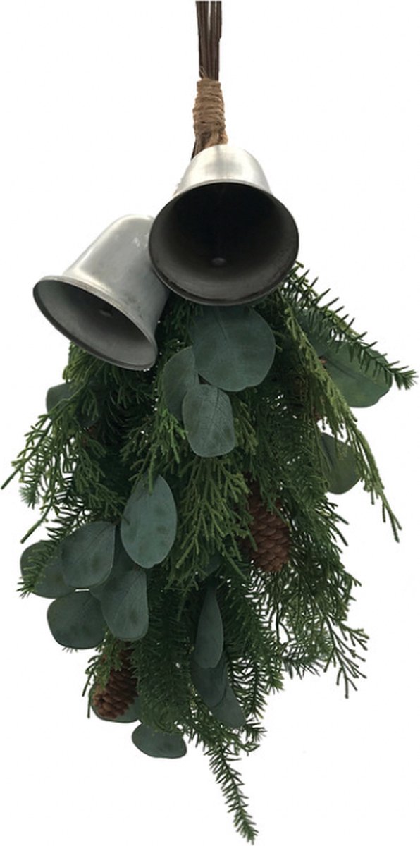 Kerst hanger - Eucalyptus van Naturn Christmas | Kerstdecoratie | Deur hanger kerst | Kerstbellen | Groen